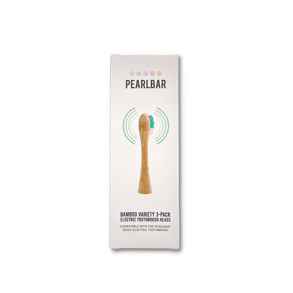 PearlBar Bamboo Electric Toothbrush Heads for Philips 9-Series Electric Toothbrush, Set of 3