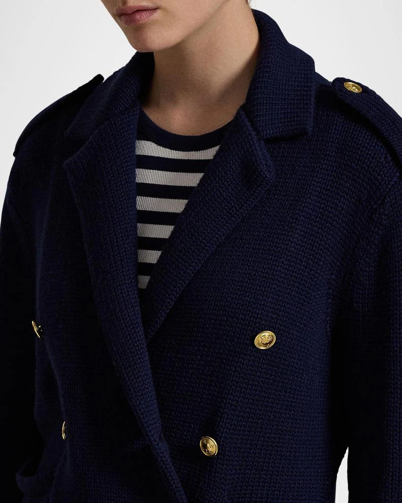 Ralph Lauren Double-Breasted Wool Sweater Blazer 6