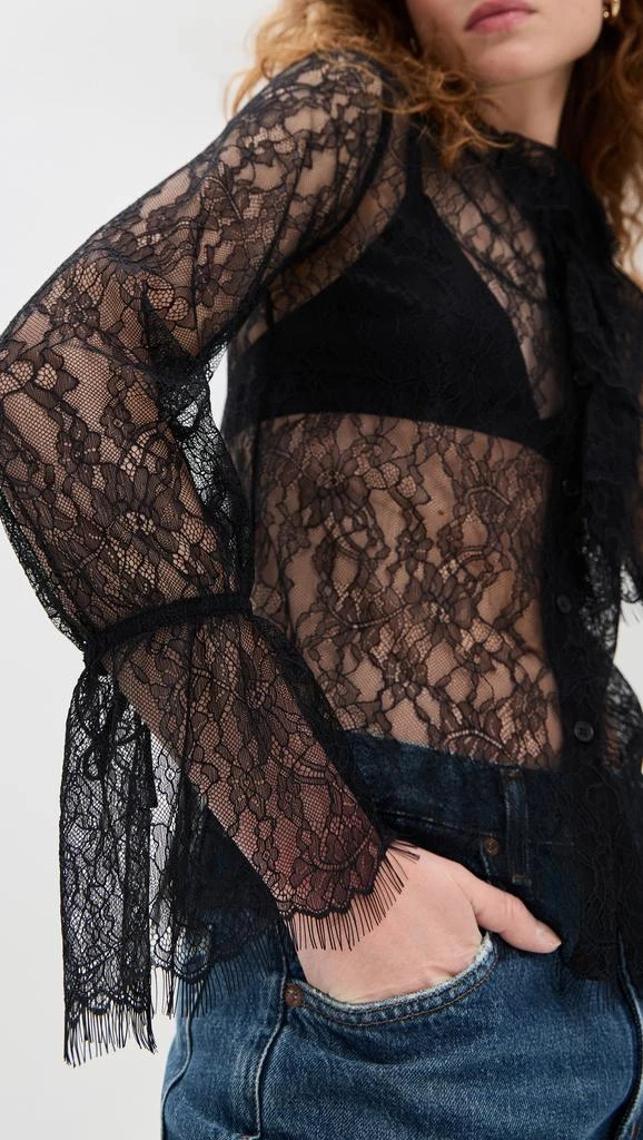 Nili Lotan Cecily Lace Shirt 5