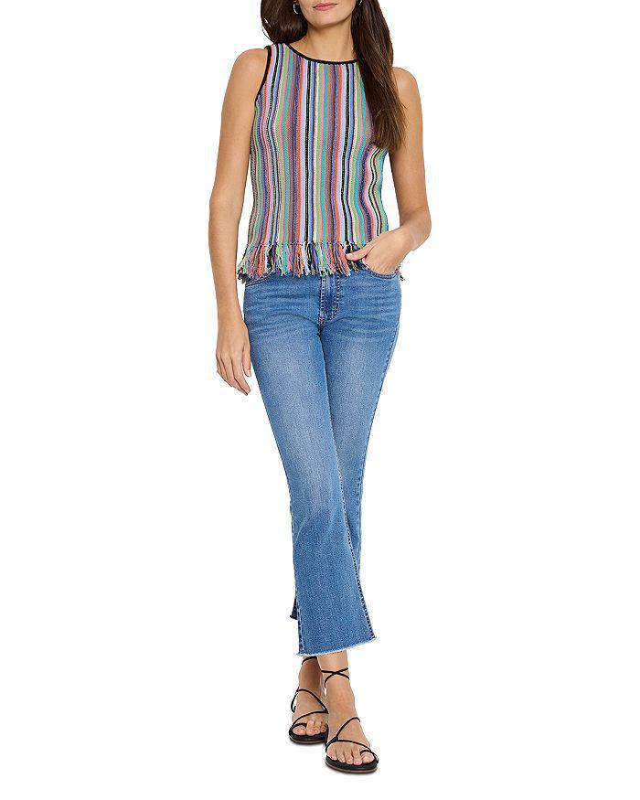 NIC+ZOE Falling Fringe Sleeveless Sweater