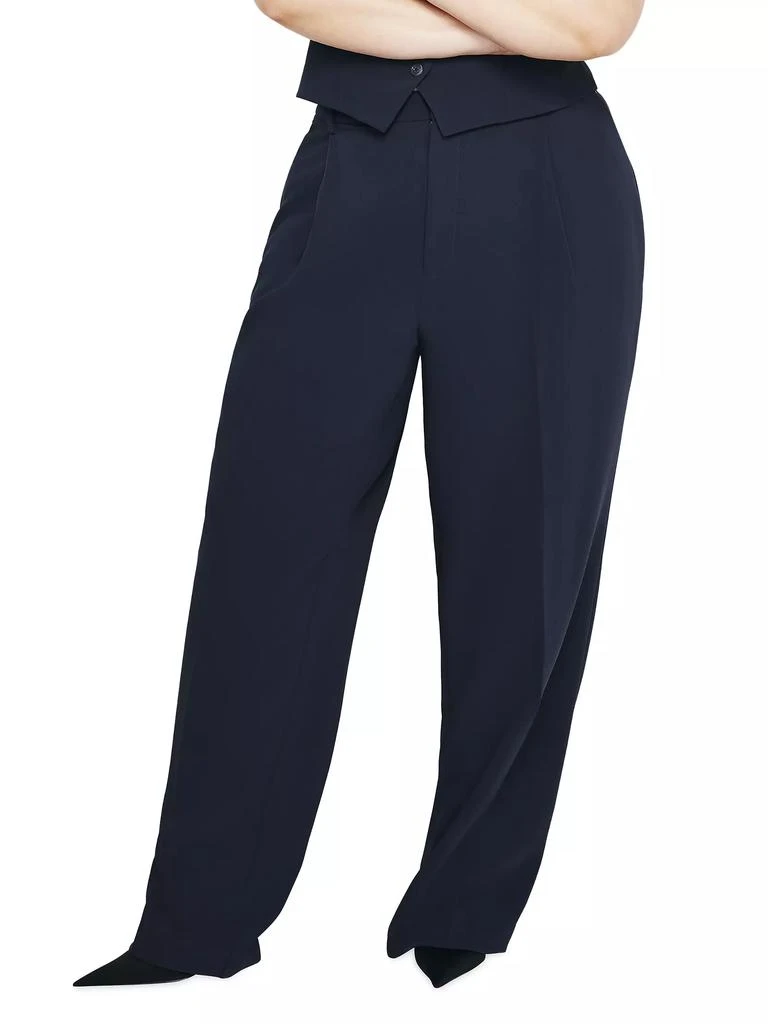 Good American Luxe Suiting Column Trousers 3