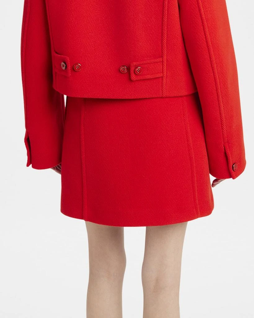 Jil Sander Herringbone Tailored Mini Skirt 3