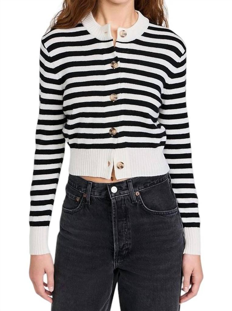 Ciao Lucia Filipa Cardigan In Stripe