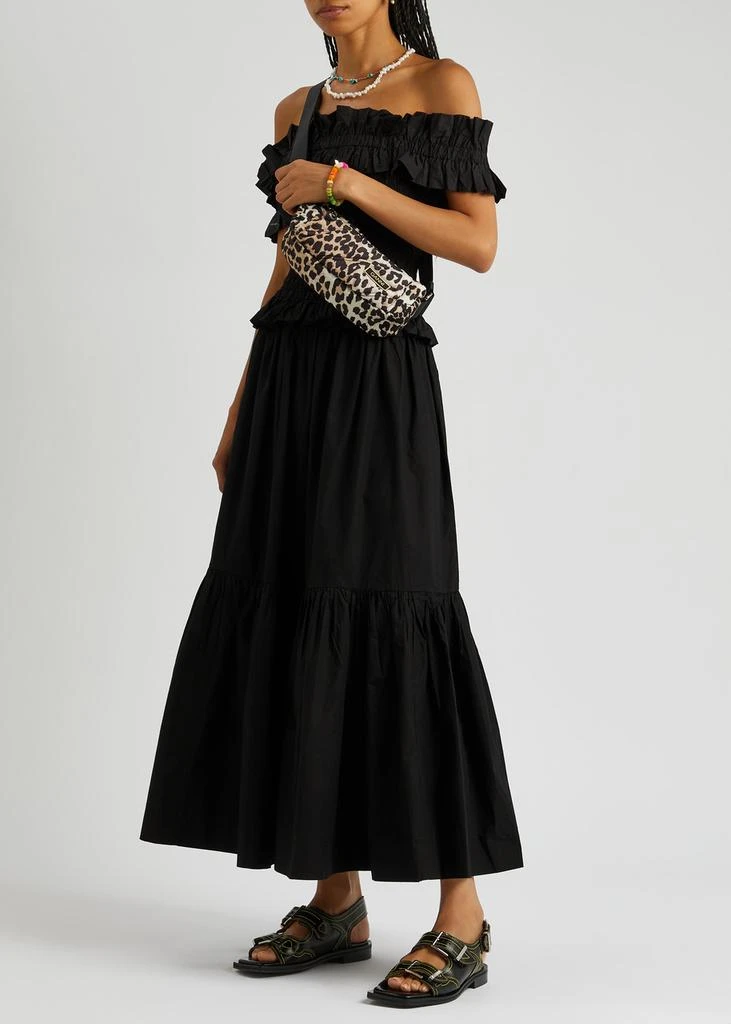 Ganni Cotton-poplin maxi skirt 4