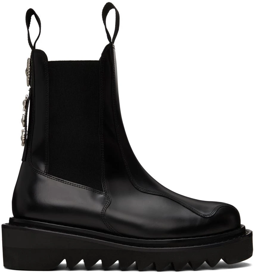 Toga Virilis SSENSE Exclusive Black Chelsea Boots 1