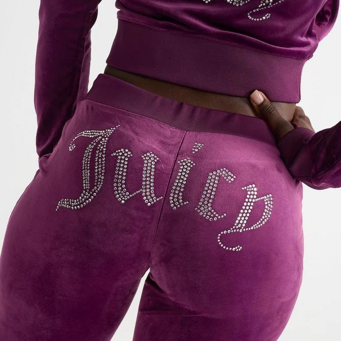 JUICY COUTURE Women's Juicy Couture OG Big Bling Velour Track Pants 5