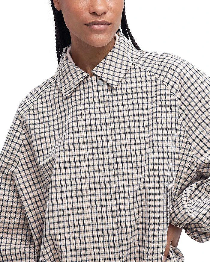 Barbour Check Charlene Zip Front Jacket 4