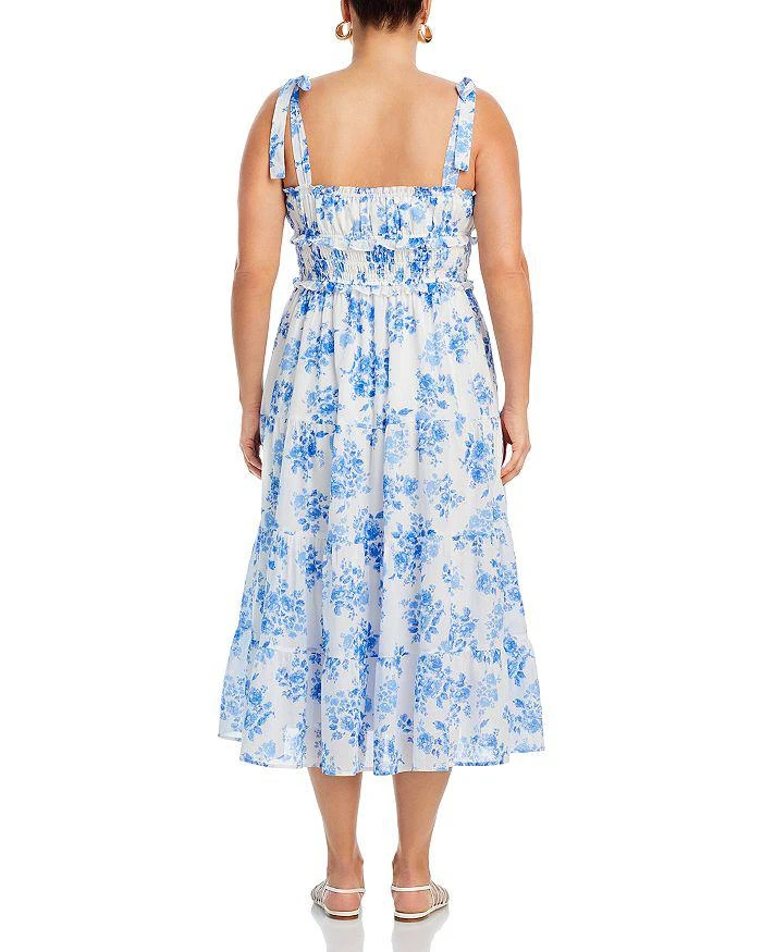 AQUA Floral Tie Strap Midi Dress - Exclusive 9
