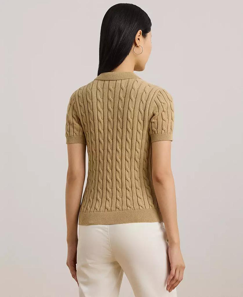 Ralph Lauren Women's Cable-Knit Polo Shirt