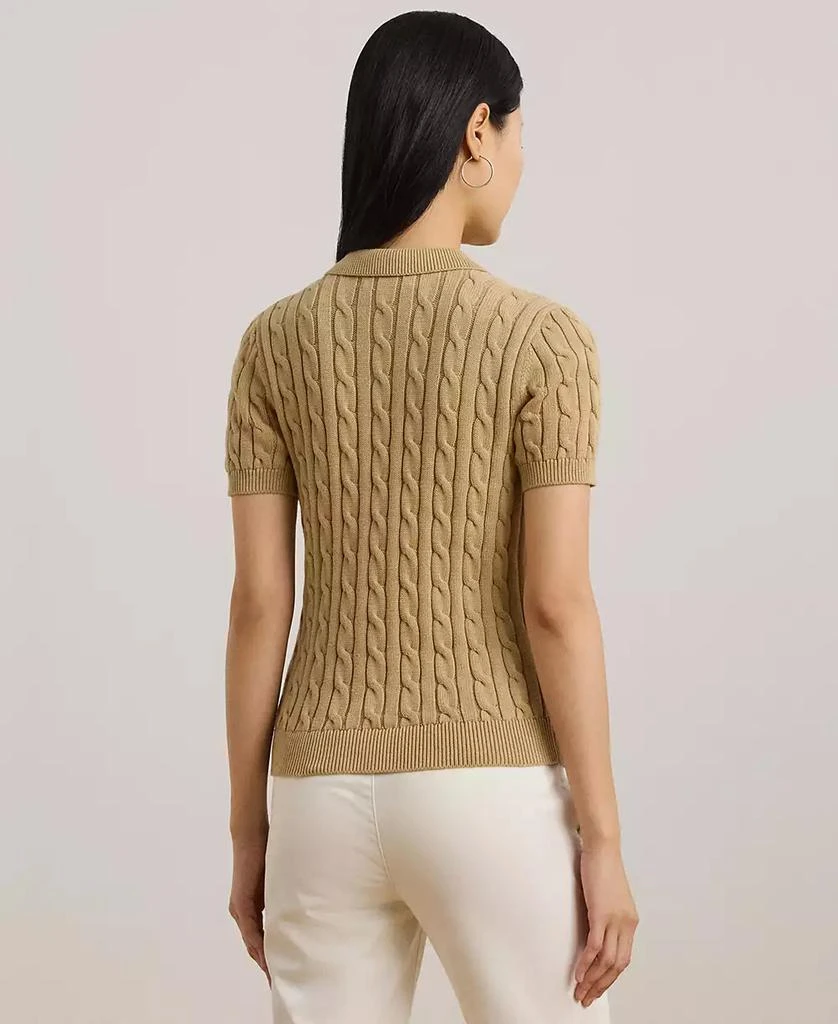 Ralph Lauren Women's Cable-Knit Polo Shirt 2