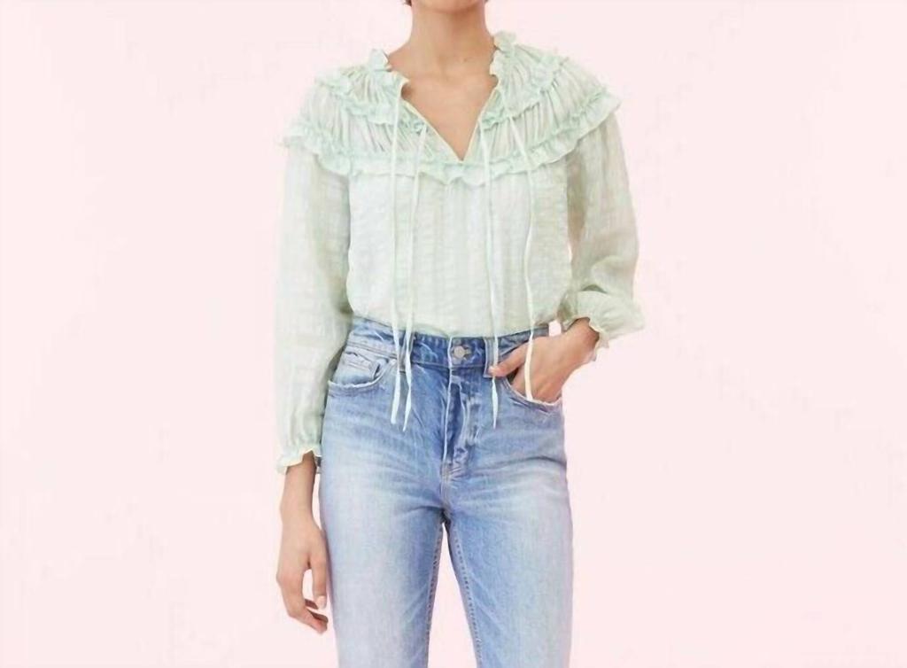 Rebecca Taylor Rebecca Taylor - Silk Ruffle Boho Blouse