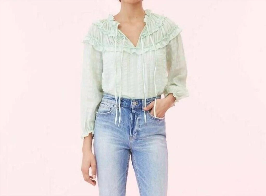 Rebecca Taylor Rebecca Taylor - Silk Ruffle Boho Blouse 1