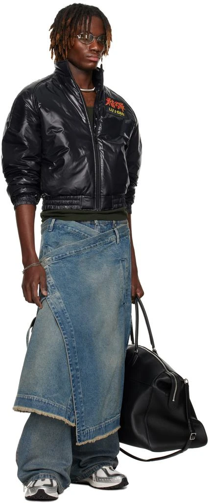 LU'U DAN Blue Apron Denim Skirt 5
