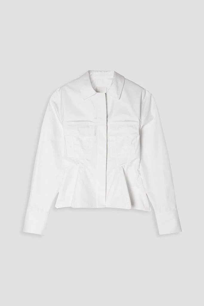 GIVENCHY Cotton-poplin peplum shirt 1