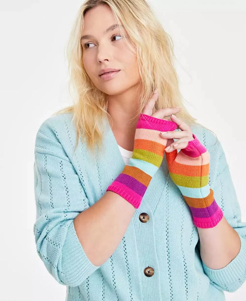 On 34th Women's Colorblocked Fingerless Gloves, Created for Macy's 4
