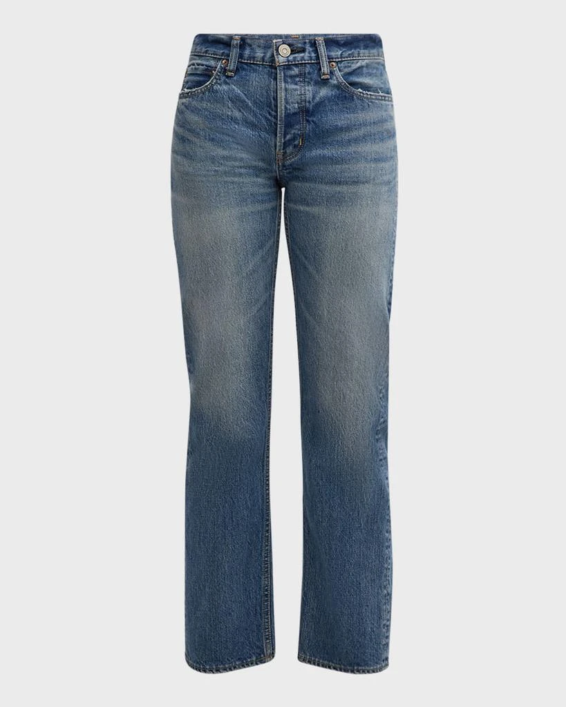 MOUSSY VINTAGE Elfers Wide Straight Mid-Rise Jeans 2