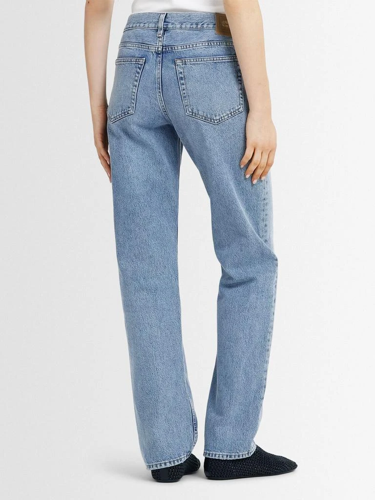 Totême Low Rise Straight Cotton Denim Jeans 2
