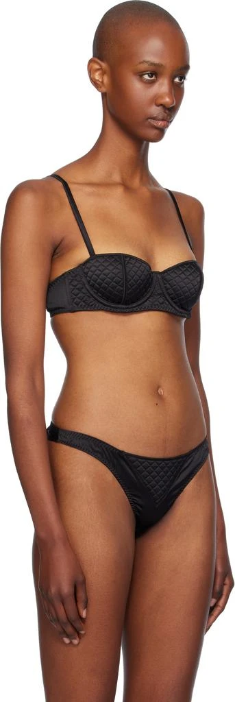 Fleur du Mal Black Quilted Luxe Balconette Bra 2