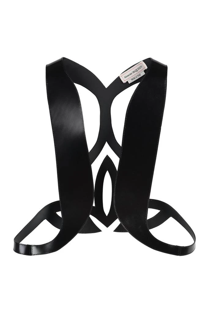 Alexander McQueen Alexander McQueen Cut-Out Detailed Leather Vest 1