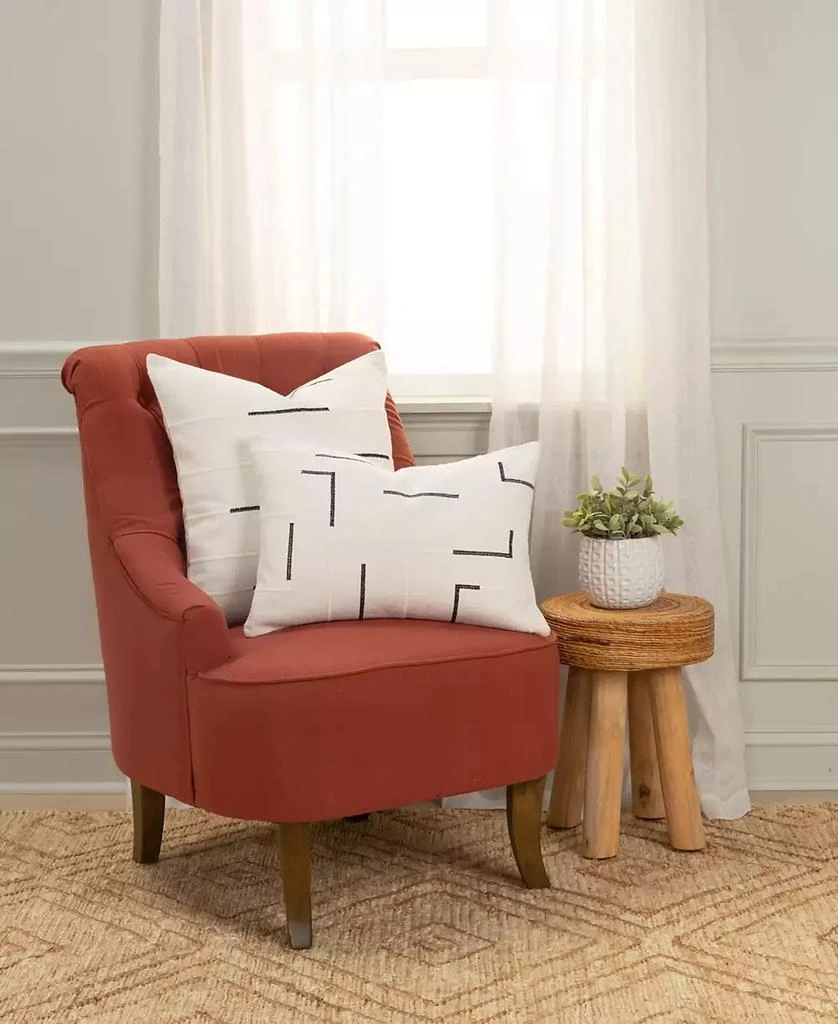 Rizzy Home Glam Striped Woven Decorative Pillow 2