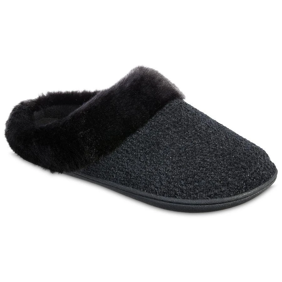Totes Women's Hoodback Slippers Black 1