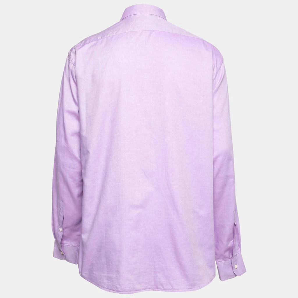 Ralph Lauren Ralph Lauren Lavender Cotton Logo Embroidered Button Down Shirt S 2