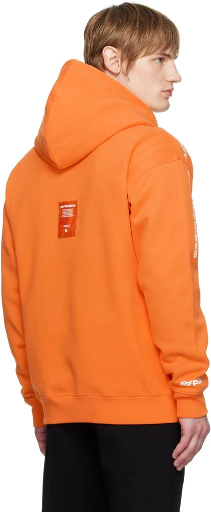 AAPE Orange 'AAPE NOW' Hoodie 3