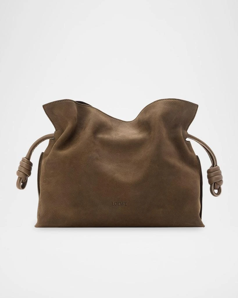 Loewe Flamenco Clutch Bag in Nubuck Leather 1