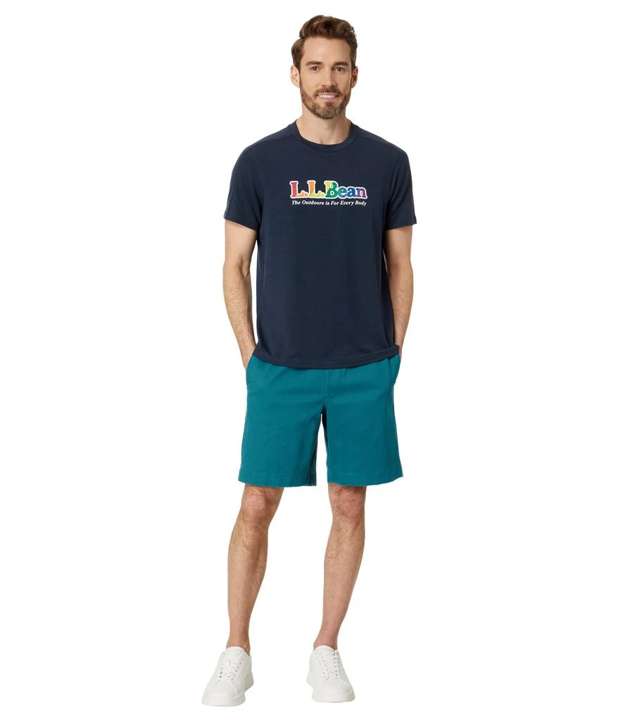 L.L.Bean Lakewashed Stretch Pull-On Khaki Shorts 4