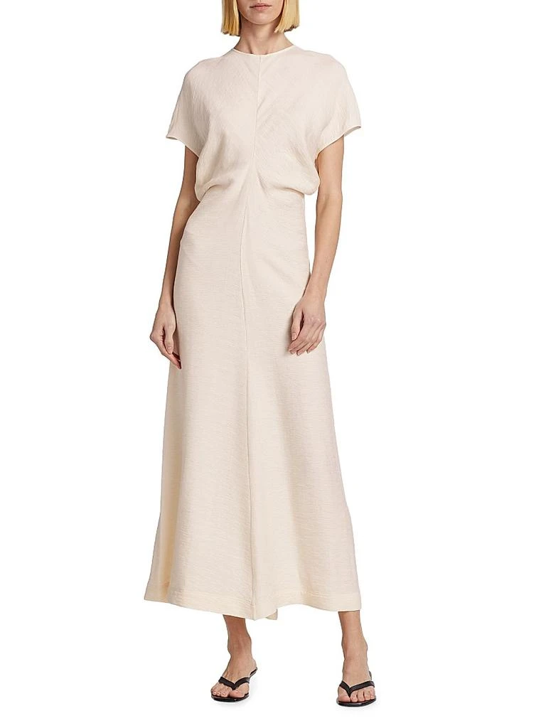 Totême Crinkled Slouch-Waist Midi-Dress 3
