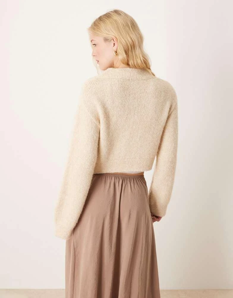 ASOS ASOS DESIGN fluffy knit shrug top 3