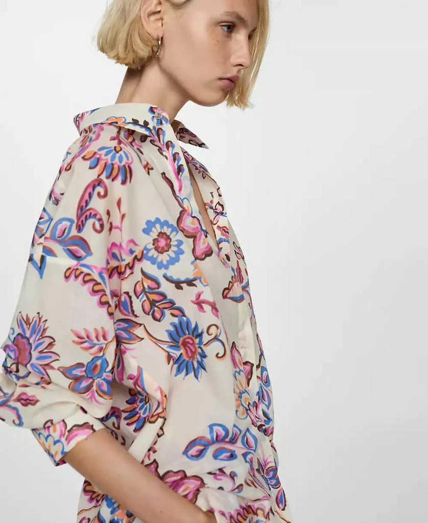 Mango Women's Printed Cotton Shirt 5
