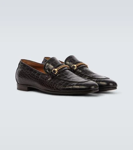 Tom Ford Gigi croc-effect leather loafers 5