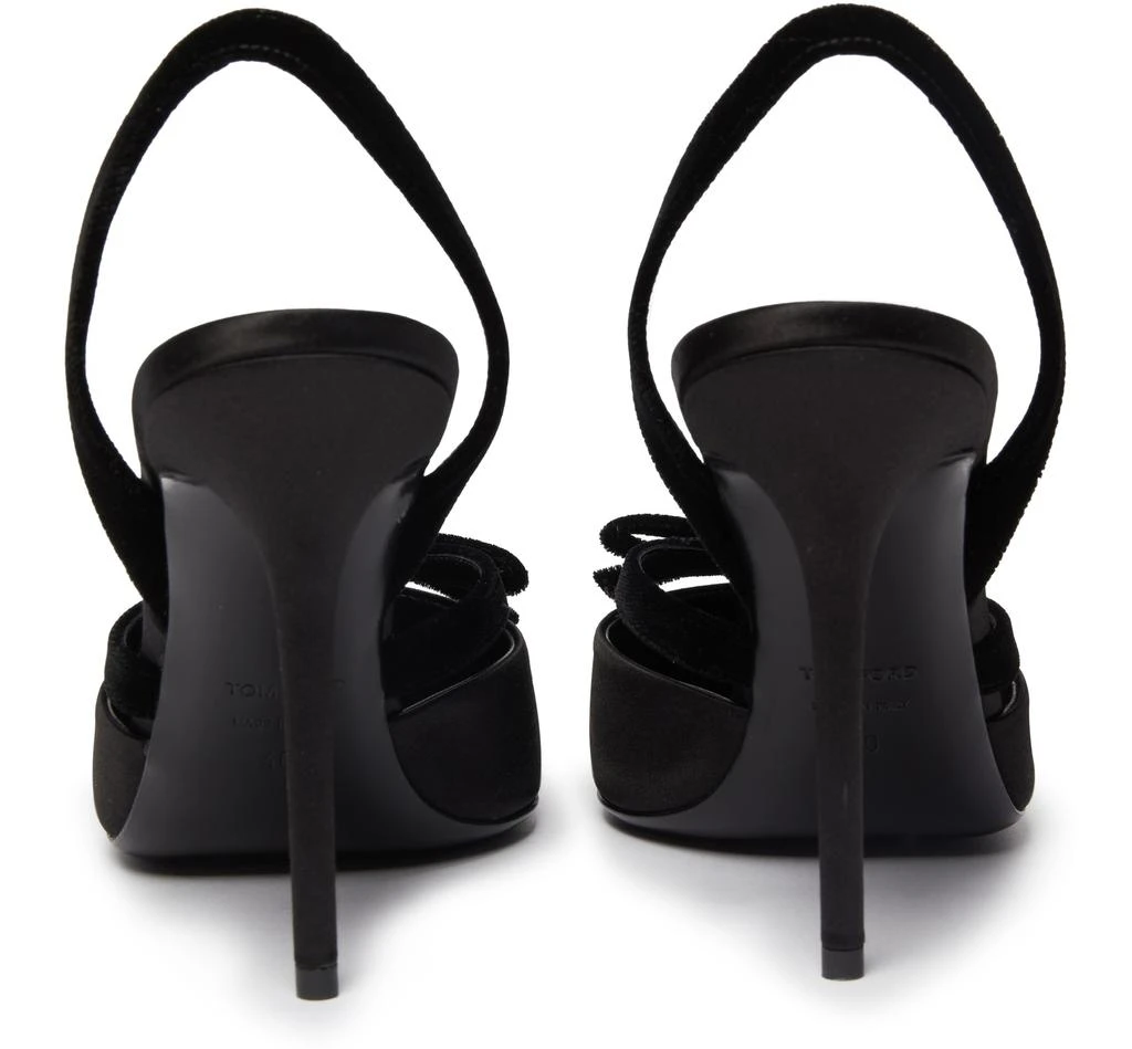 TOM FORD Satin and velvet slingback pumps 3