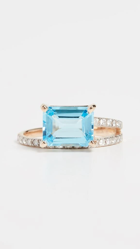 MATEO 14k   Blue Topaz Point of Focus Ring 1