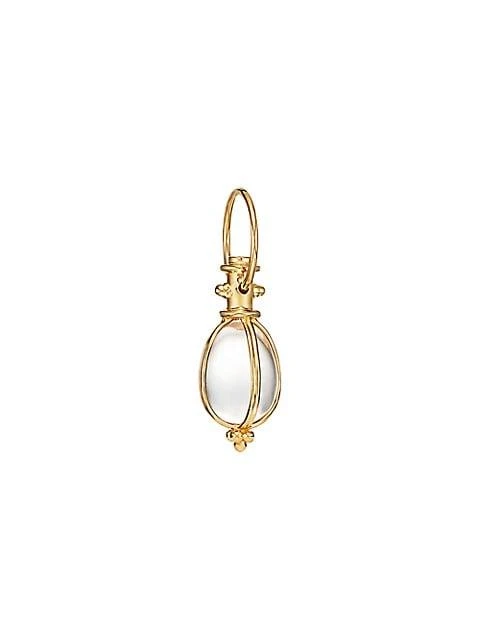 Temple St. Clair Florence86 Rock Crystal 
18K Yellow Gold Amulet