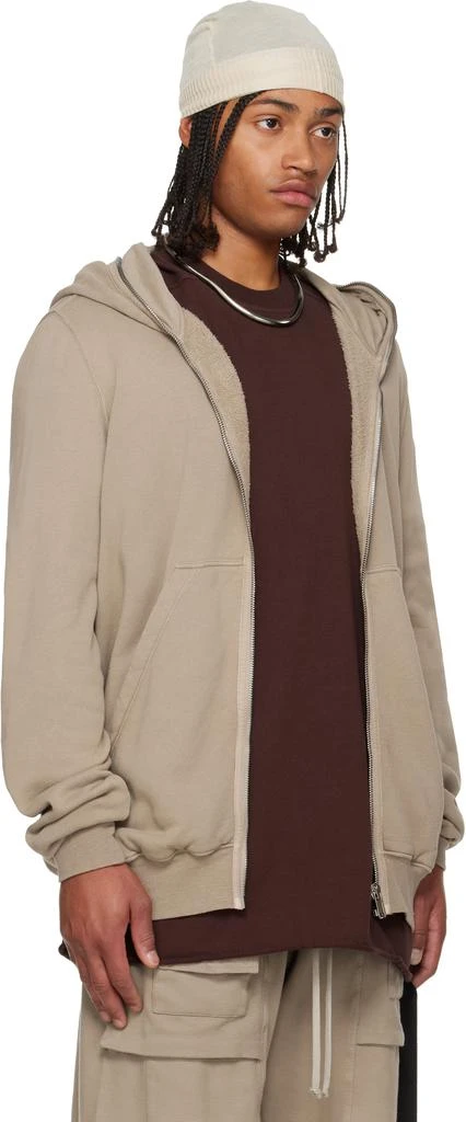 Rick Owens Taupe Concordians Jumbo Hoodie 2