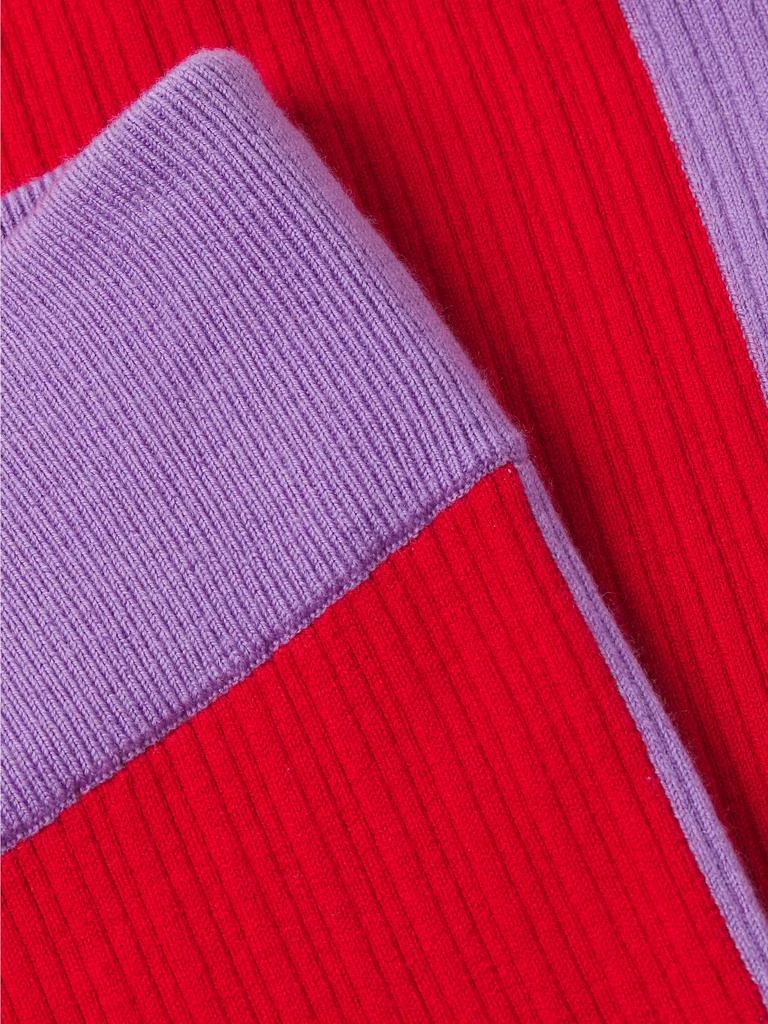 Victor Glemaud Flared Colorblocked Wool Pants 6