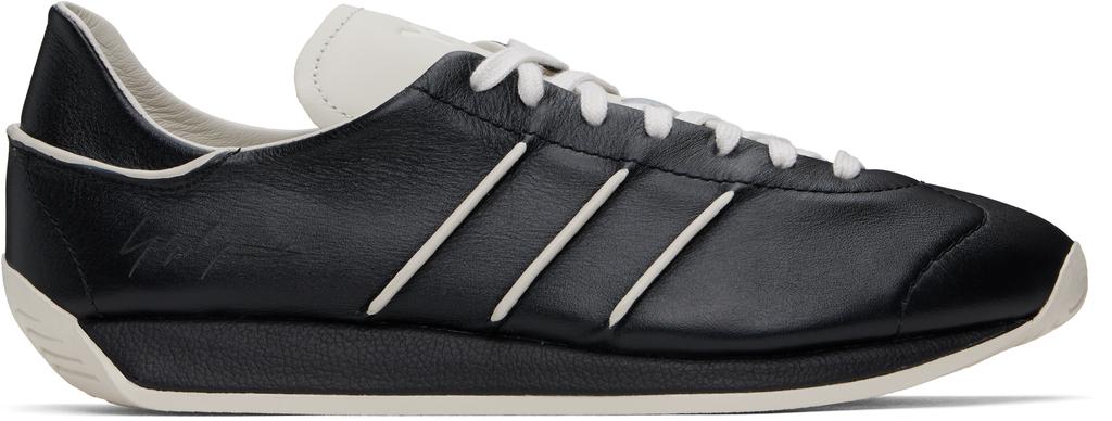 Y-3 Black & Off-White Country Sneakers