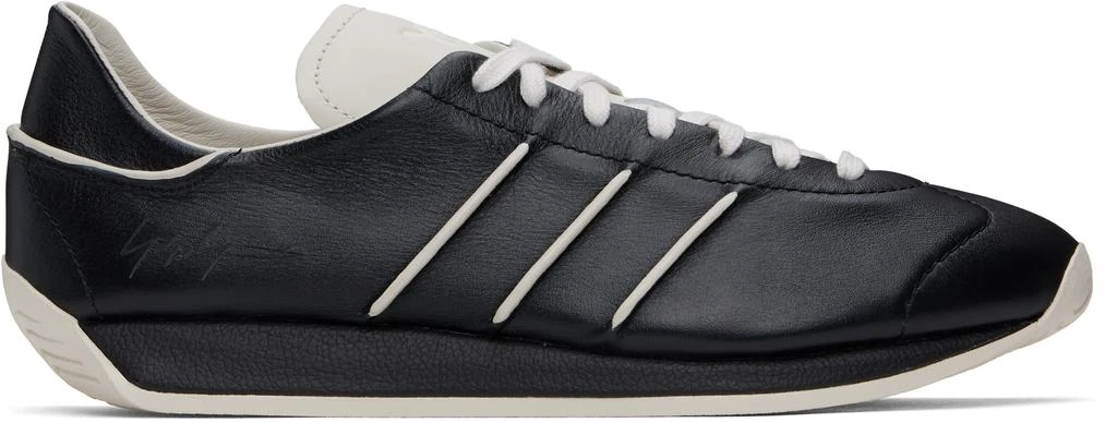 Y-3 Black & Off-White Country Sneakers 1