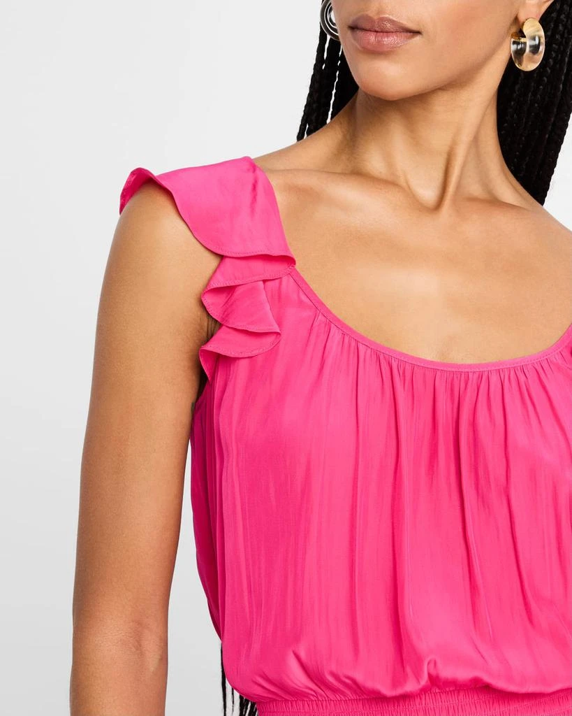 Ramy Brook Clementine Ruffle-Trim Midi Dress 5