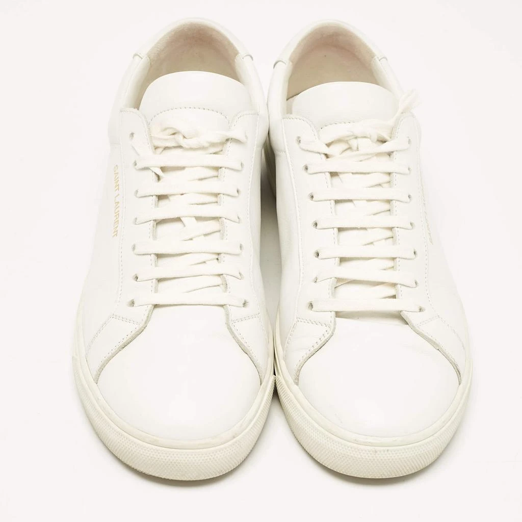 Yves Saint Laurent Saint Laurent White Leather Court Classic Sneakers Size 39 3