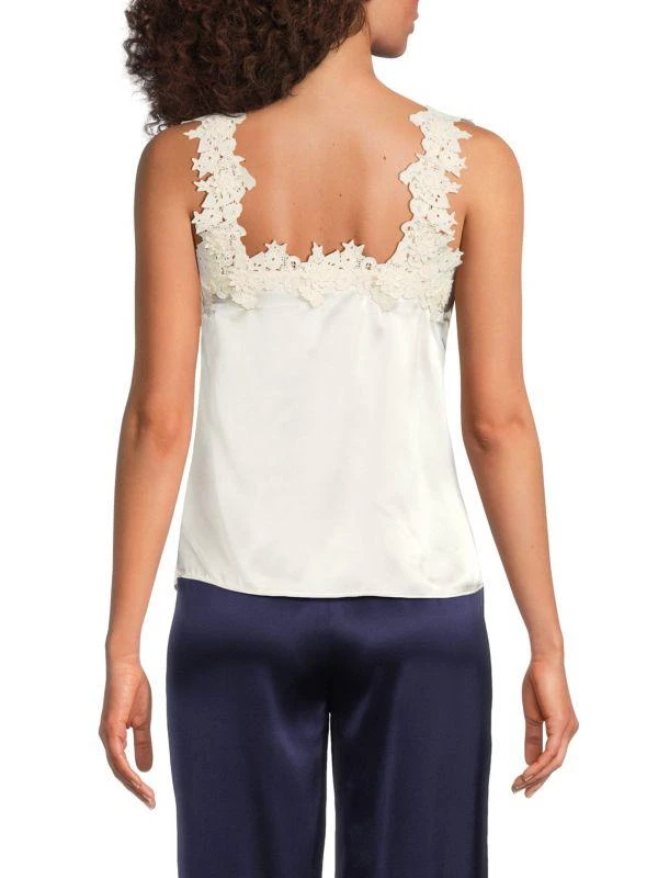 CAMI NYC Bellamy Lace Strap Silk Cami Top 2