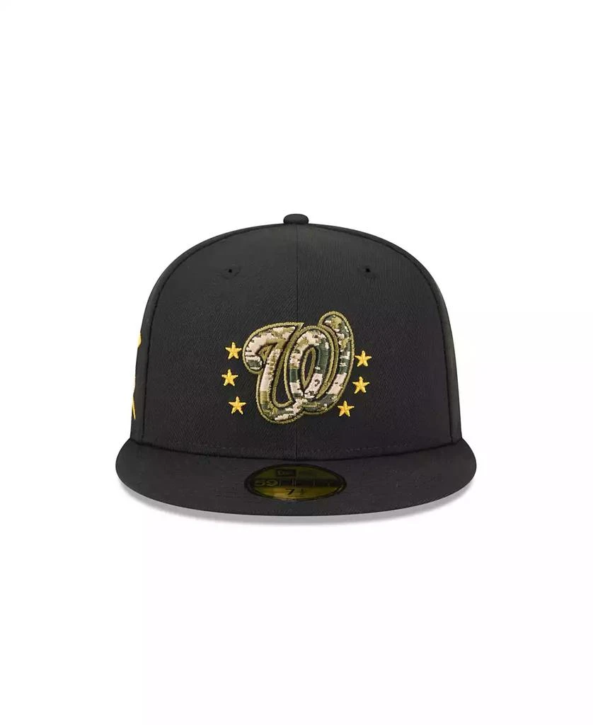 New Era Men's Black Washington Nationals 2024 Armed Forces Day On-Field 59FIFTY Fitted Hat 3