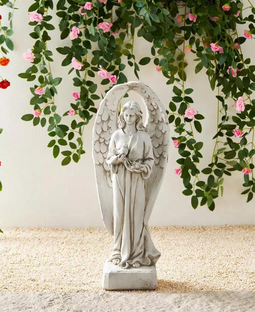 Glitzhome Standing Archangel Garden Statue 5