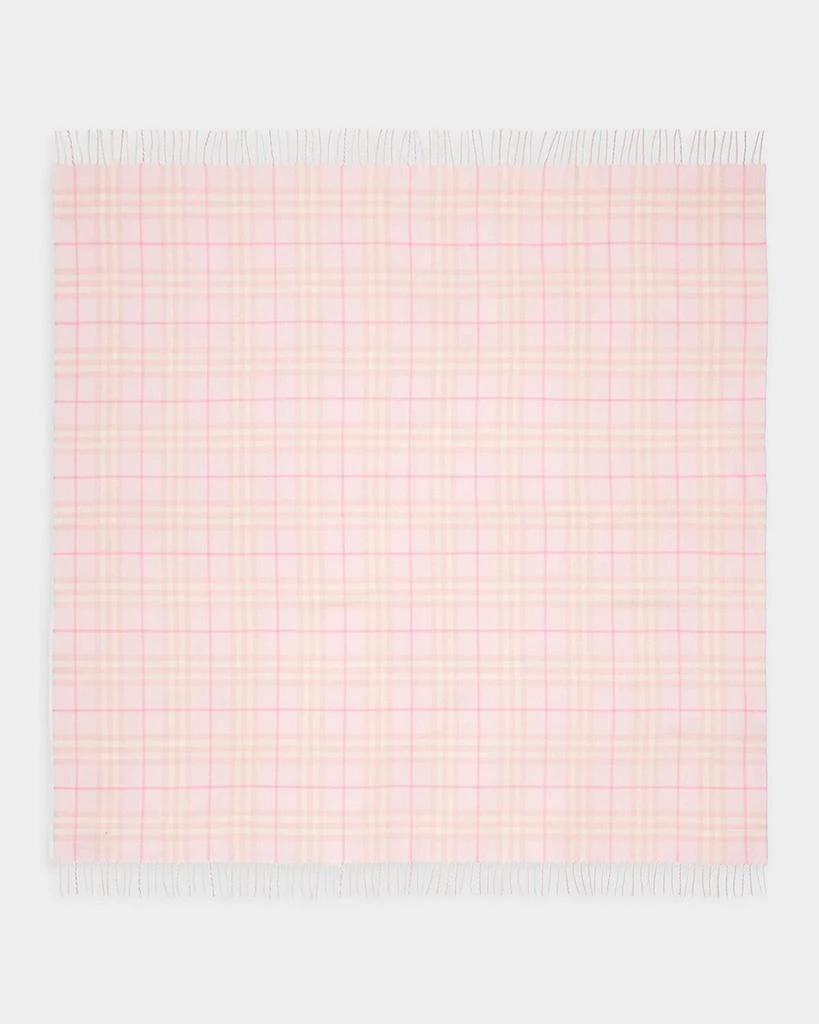Burberry Check Wool Baby Blanket