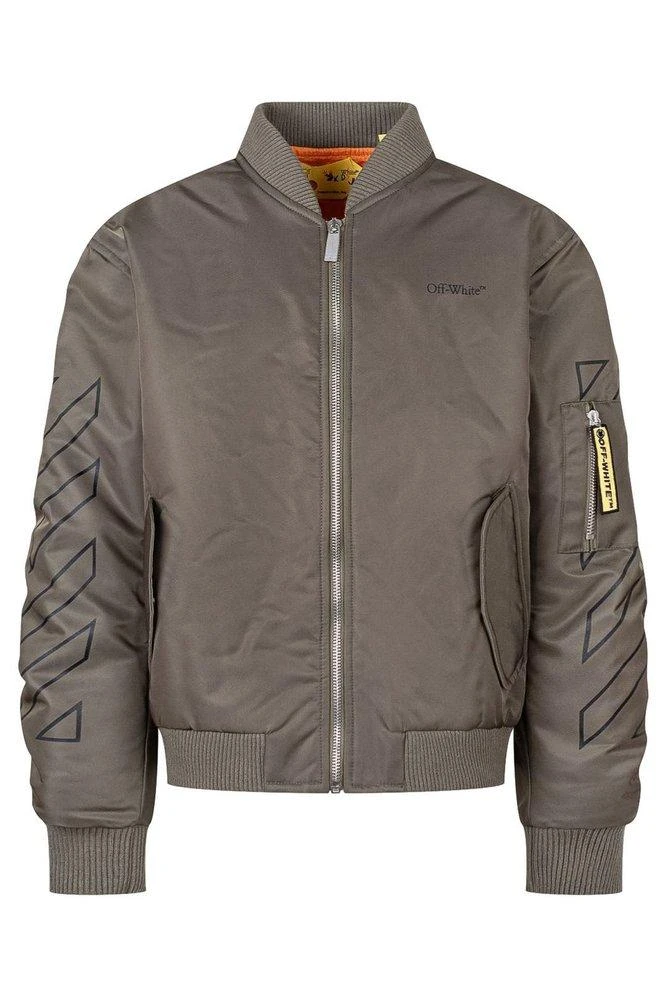 Off-White Off-White Kids Bookish Diag Bomber Jacket