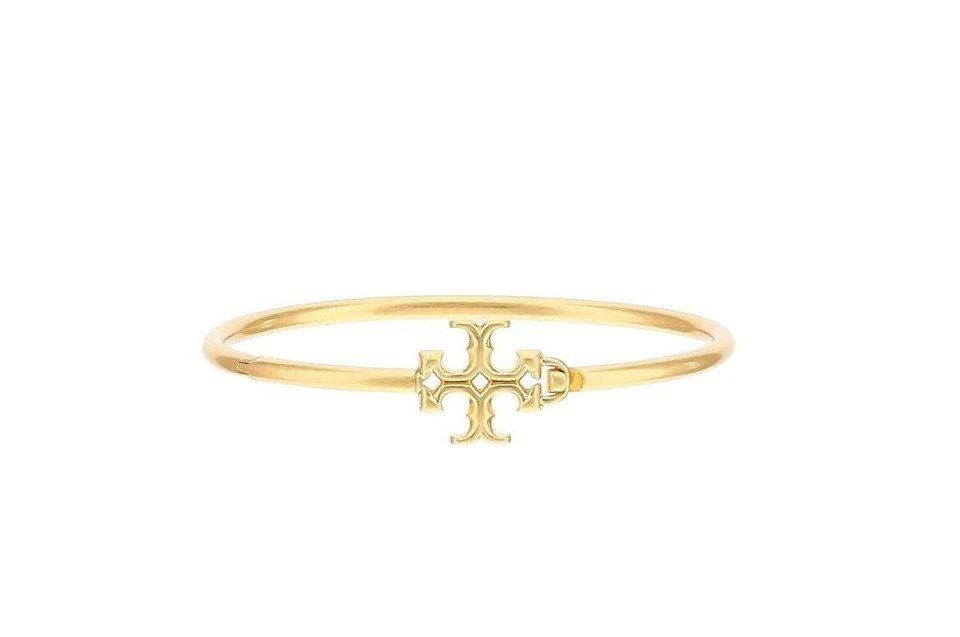 Tory Burch Tory Burch Eleanor Hinged Double-T Cuff 1