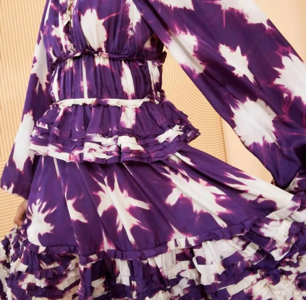 Ulla Johnson Emery Dress In Cassis Blur 2