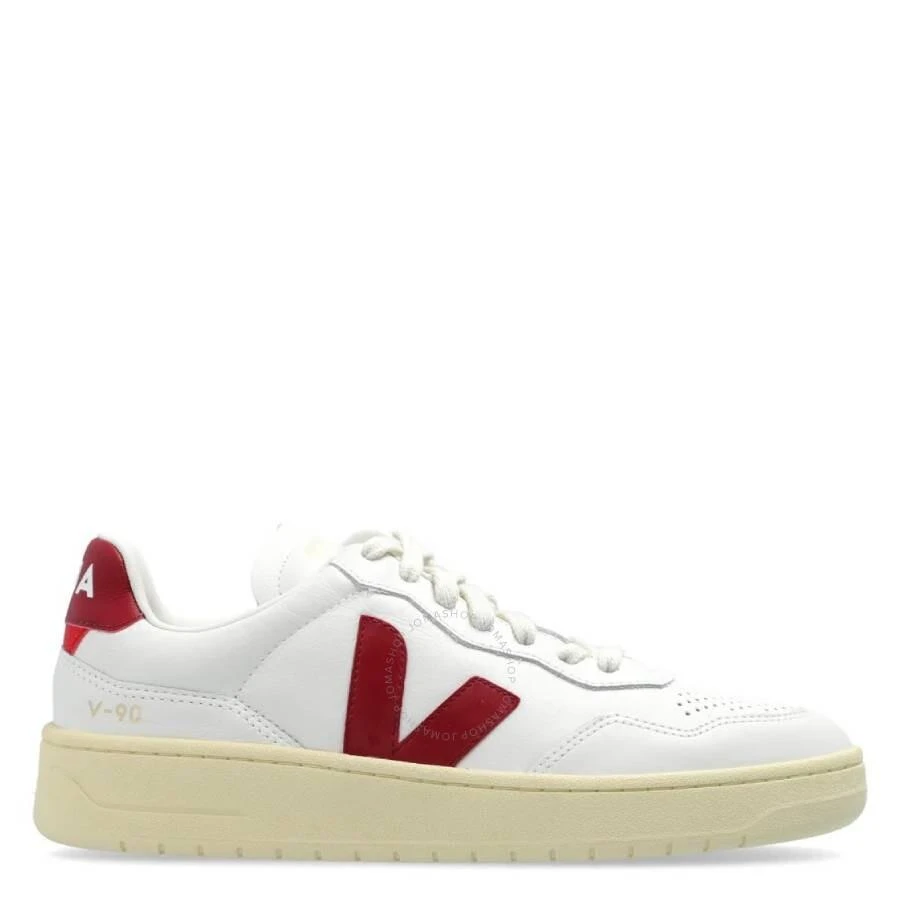 Veja V-90 Leather Low-Top Sneakers 1